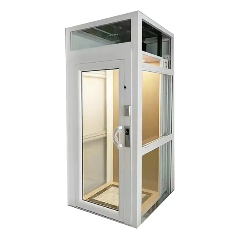 Stainless Steel Low Noise Small Home Elevator Hydraulic Cabin Lift For Household Commercial And Residential Use Durable Smooth