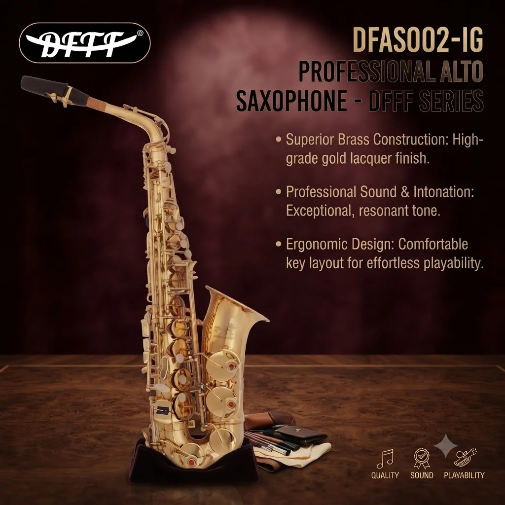 Beautiful Hi-quality Student Alto Saxophone In Eb Key Great Option For A Student Looking To Upgrade To A New Gear In Lower Price
