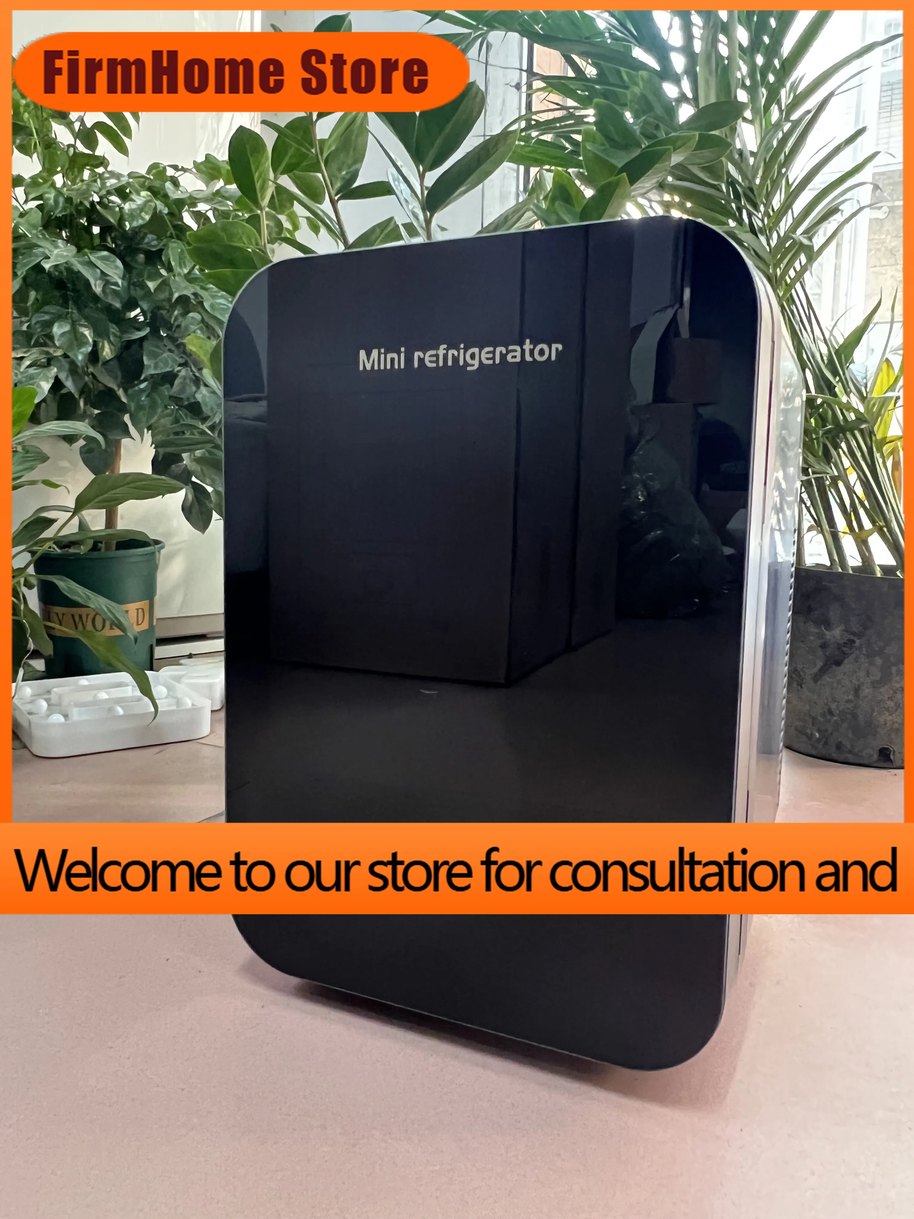 FirmHome StoreInternational 10L Refrigerator Mini Refrigerator Student Dormitory Heating And Cooling Box System Cosmetics Car Ho