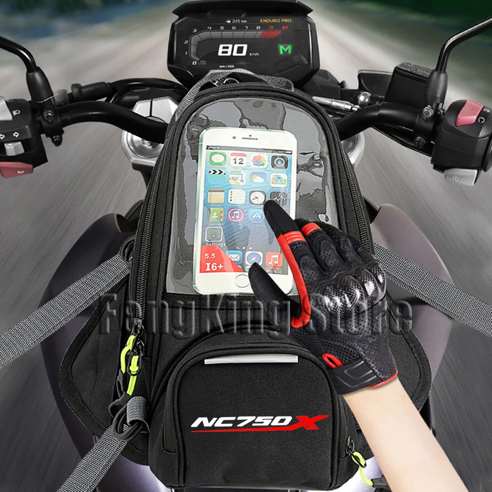For Honda NC750X NC750 NC 750X Motorcycle Magnetic Bag Riding Bag Navigation Fuel Tank Bag Large Screen