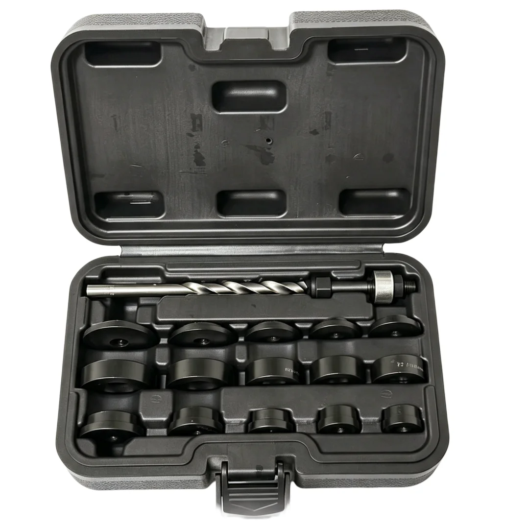 Parking Sensor Hole Punch Tool Set - 17mm-32mm, 10 Holes, Carbon Steel Handle, Metal Material