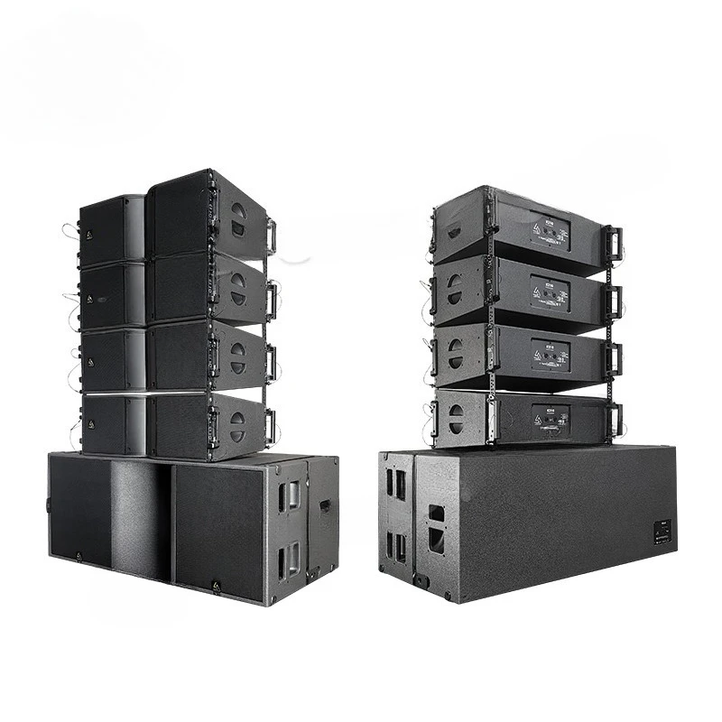 10-inch dual-route array speakers, 8pcs K210 2pcs subwoofer speakers, KS28 professional long-throw complete audio system