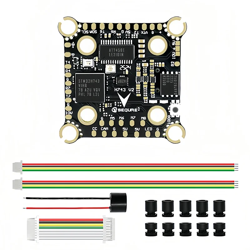 SEQURE H743 V2 FC 4-8S ICM42688P Dual BEC Double Hole Position Flight Control for X8 Racing Aerial Photography Freestyle UAV