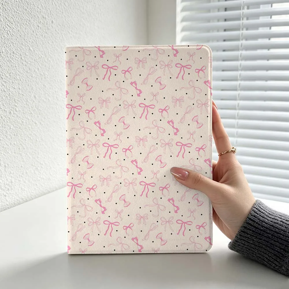 Minimalist Pink Bow Pattern For Lenovo Xiaoxin Lenovo Tab Pad Pro Plus K11 P12 M10 Legion Y900 Soft Inch Tablet Case Cover