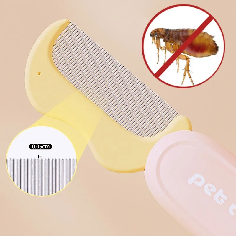 Dog Comb Dense Combs Cat Brush Foldable Pet Hair Remover Mini Face Comb Dog Cleaning Brush Massage Cat Combs Pet Grooming Combs