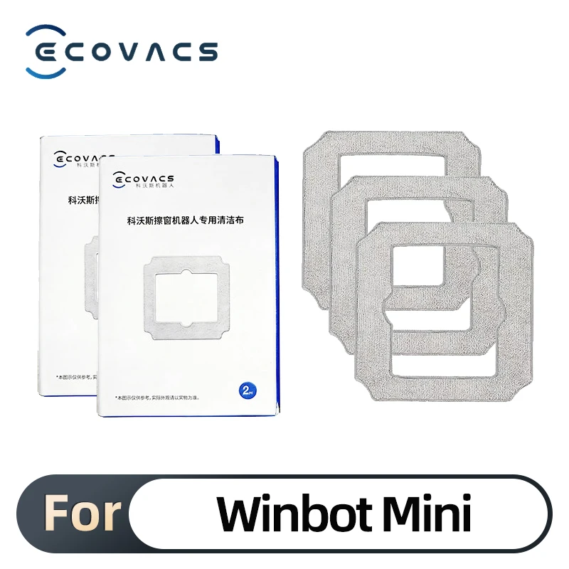 Cleaning Rag for ECOVACS Winbot Mini Window Vacuum Cleaner Robot, Washable and Reusable Winbot Mini Mop Pad Accessories
