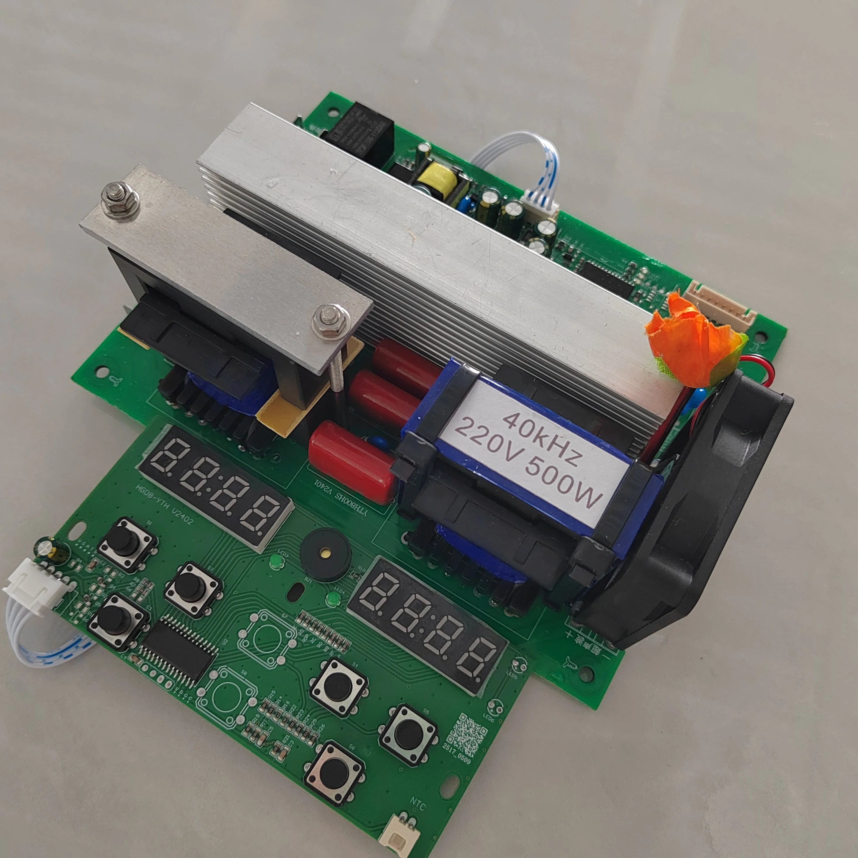 40KHZ 800W Ultrasonic Generator Circuit PCB With Temperature And Time Adjustment