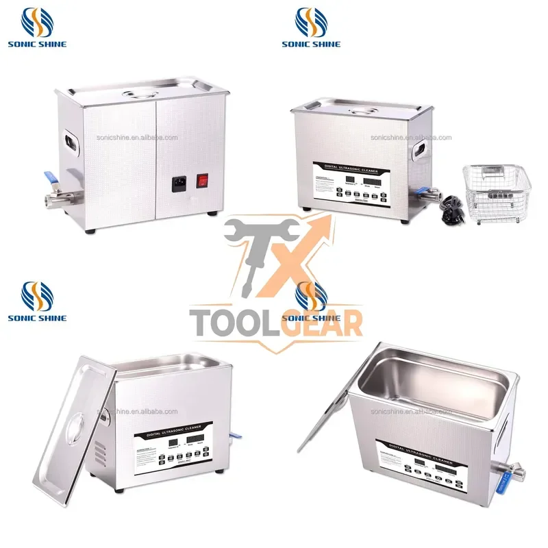 2026hotsale* Sonic Shine Adjustable Digital Ultrasonic Cleaner 6.5L Capacity SN-25D Model Watches Precision Components New