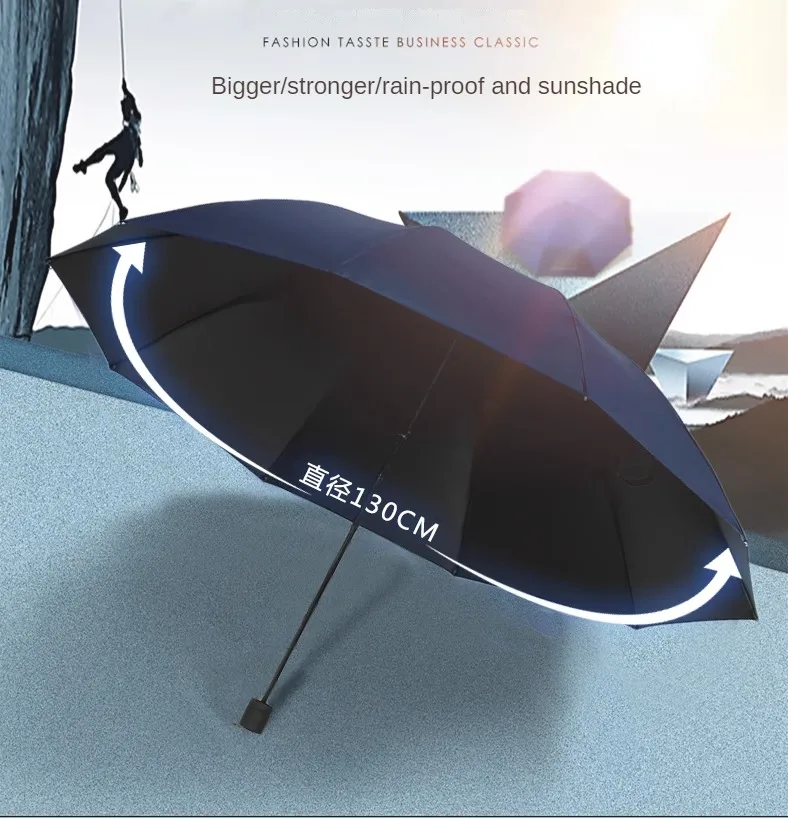 Umbrella Academy Large Size Suitable for Both Sunny and Rainy Days Fold Two People Vinyl Record Sun Protection Sunshade