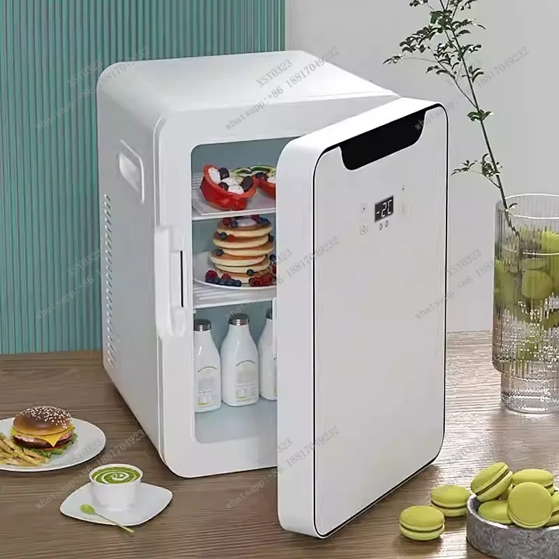 8L Mini Fridge Car Home Dual Use Portable Cooler Refrigerator for Dorm Office Travel