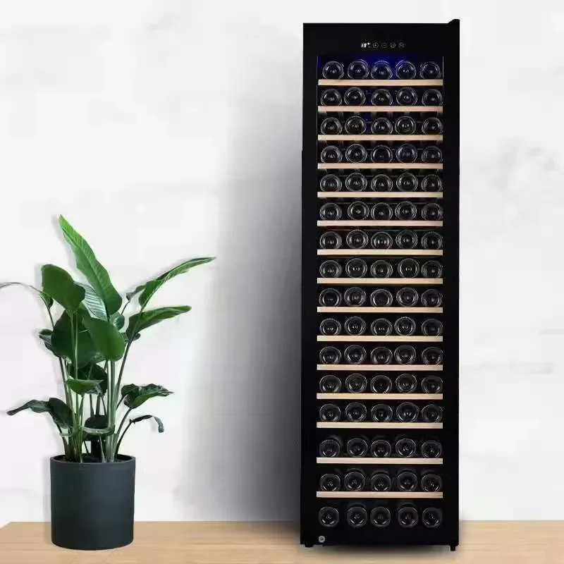 Dual Zone Electric Bottle Cooler Stainless Steel Compressor Refrigerator  Standing Wine Beer Fridge for Home Hotel