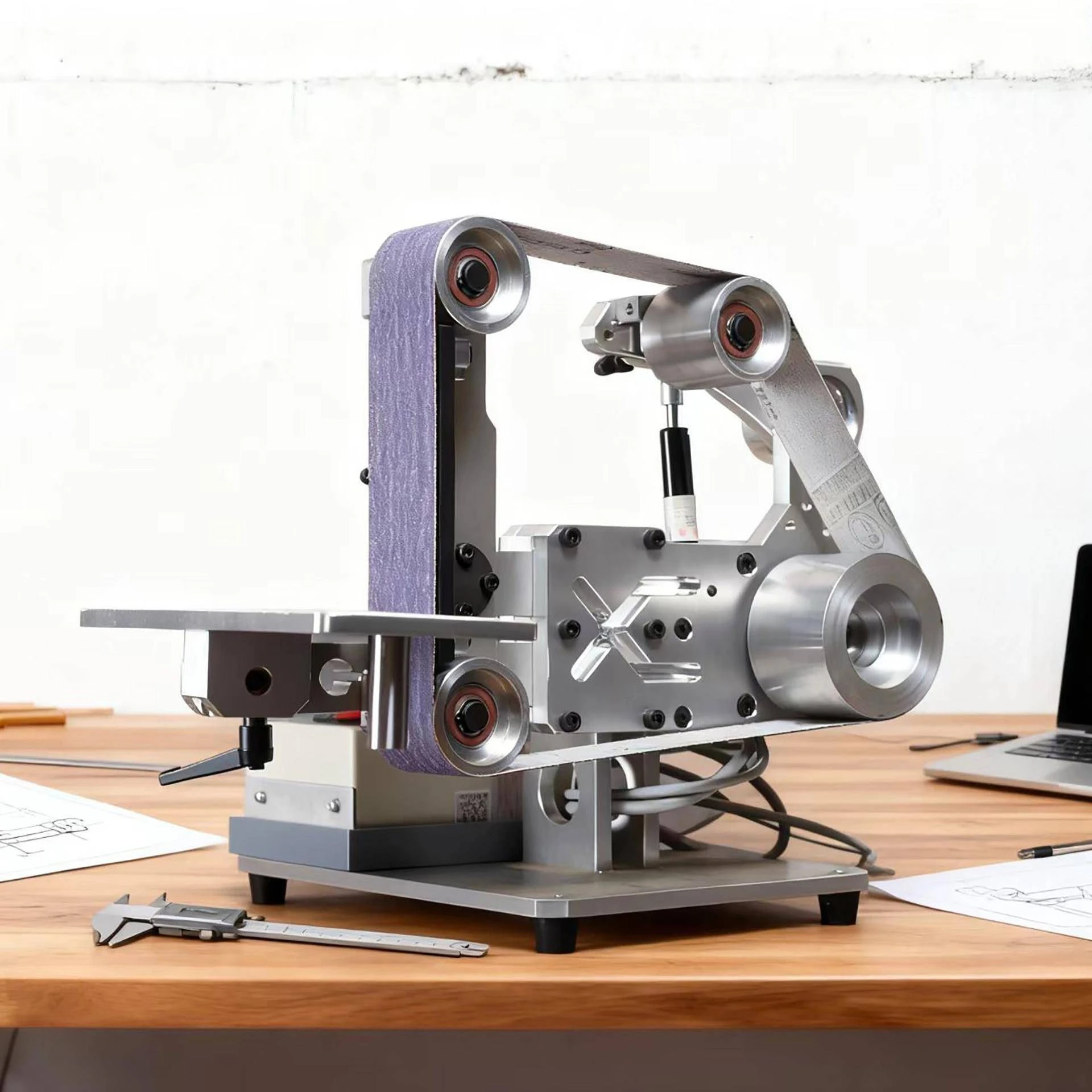Large Industrial-grade Sanding Belt Machine Metal Woodworking Grinding Machine for Wood Polishing and Tool Edge Grinding