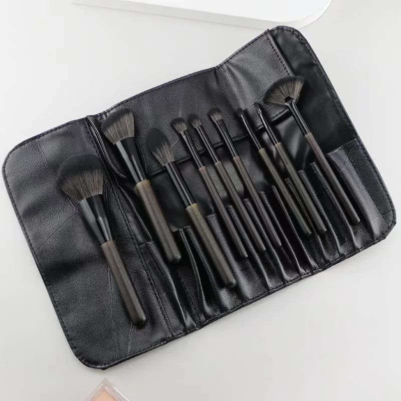 Makeup Brushes Bag Travel Make up Brushes Bag Storage Brush Organizer Holder up to 12 Brushes PU Portable