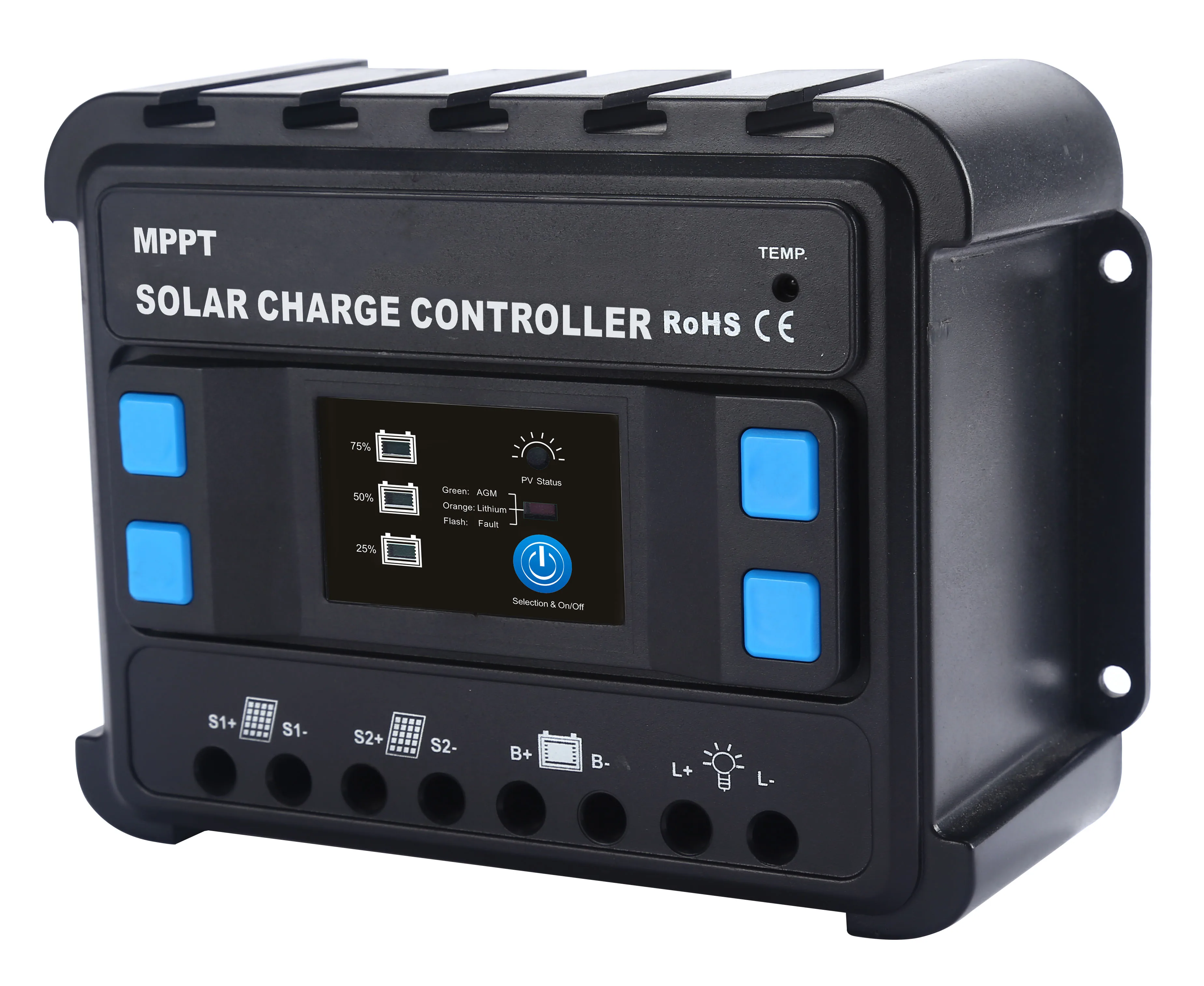 MPPT Type Solar Charge Controller Manufacturer 12/24V 20A Simple One