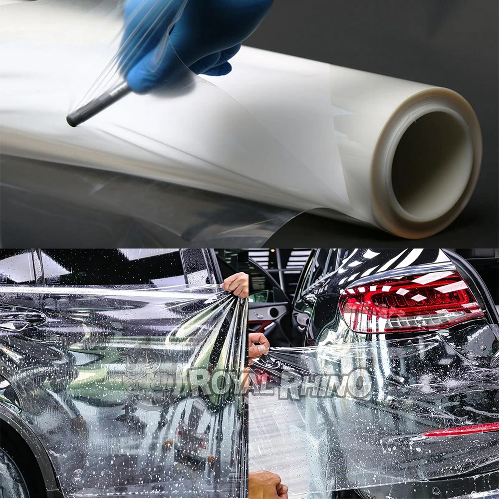 Wet Installation Transparent PPF 7.5Mil TPU Paint Protection Film Self-Healing for Car Bumper Hood Rearview Mirror Door Fender