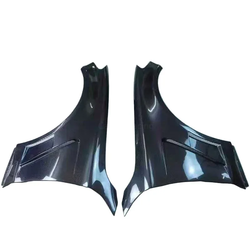 Wet Carbon Fiber Sports Style Front Fenders Bodykit for   C63 C63S W205 Sedan Cars Accessory