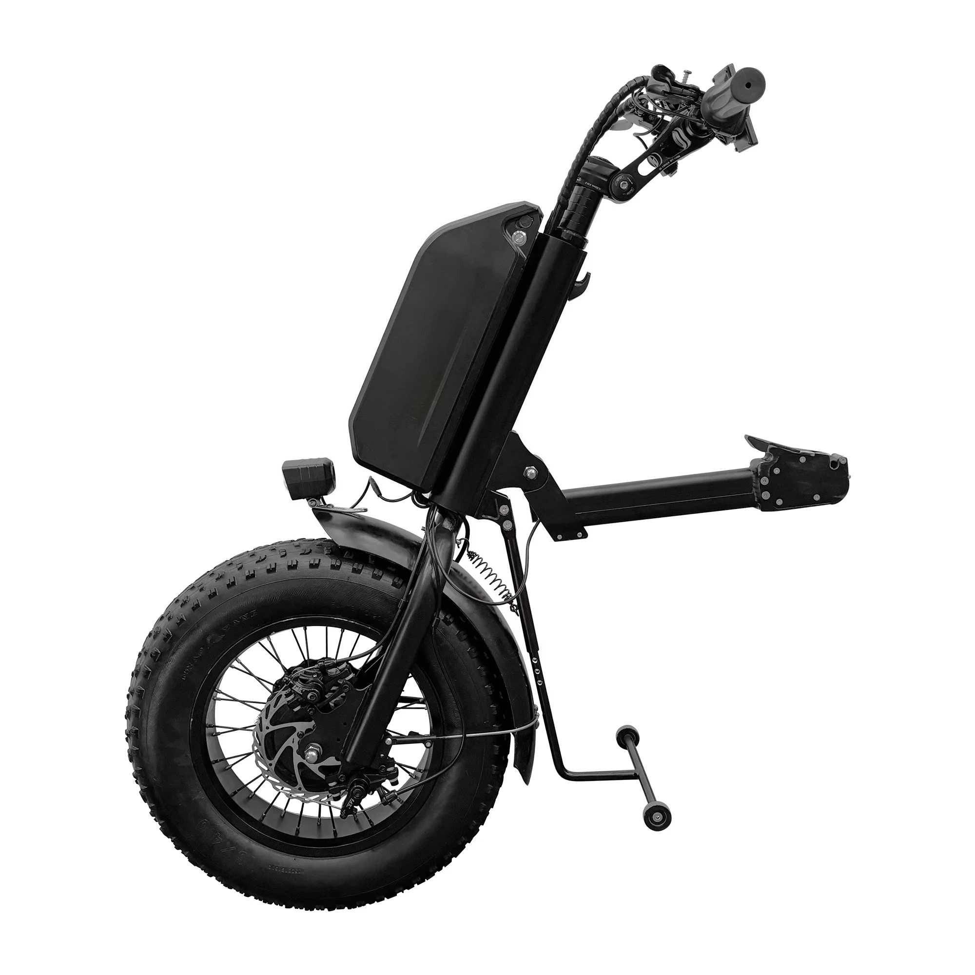 Elesmart 1000W Wheelchair Power Assist 15Ah Wheelchair Attachment with TFT Display for Beach