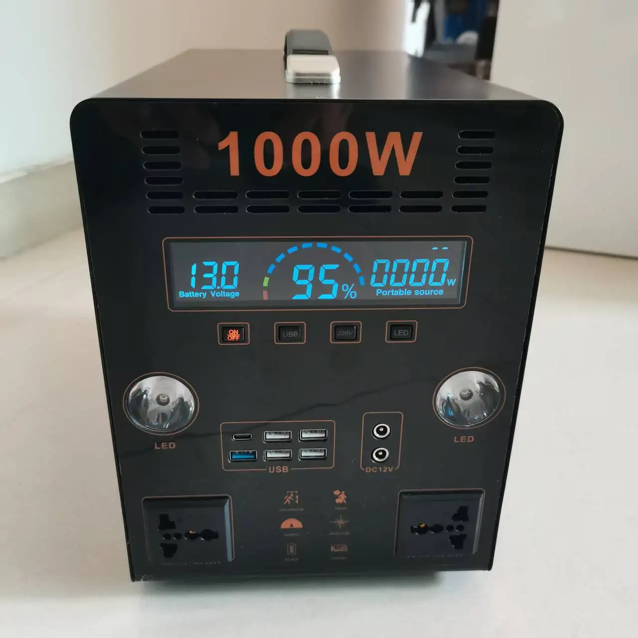 200W/300W/500W/600W/1000W/1200W Home Energy Storage Solar Charging Small Size Large Capacity