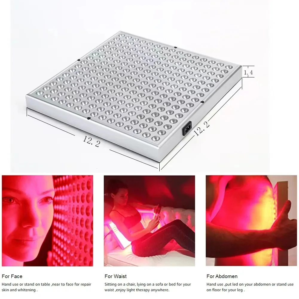 225 LED Light Body Pain Relief Physical Therapy Tools LED Red Light Therapy Panel Lamp for Facial Anti Aging Skin Care Beauty