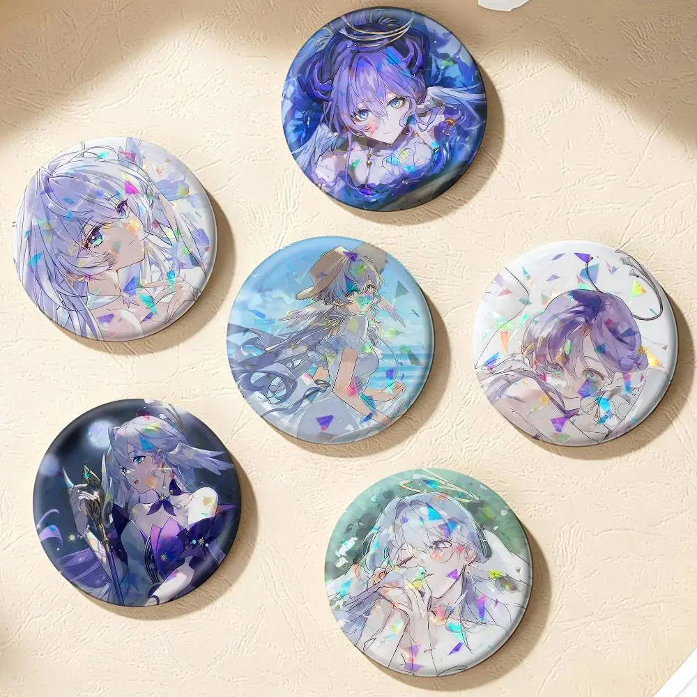 HSR Robin Honkai Star Rail   75mm 58mm 44mm 25mm Brooch Backpack Hat Pins Accessories Toys Badge