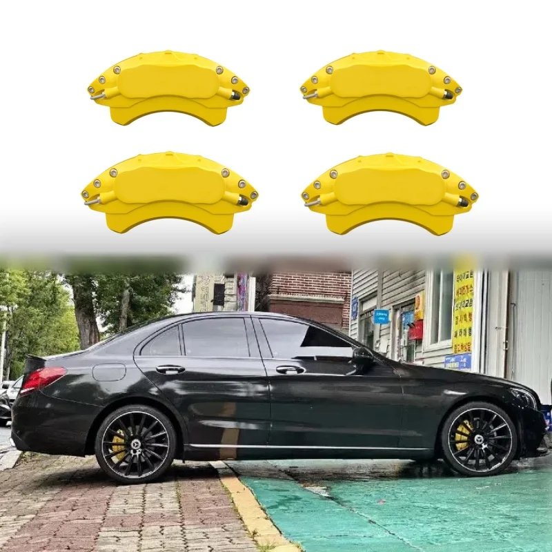2025 HOT Brake Caliper Covers for Mercedes-Benz A B C E S Class, CLA, GLA, GLE GLB Aluminum Alloy Custom Logo (4 pcs)