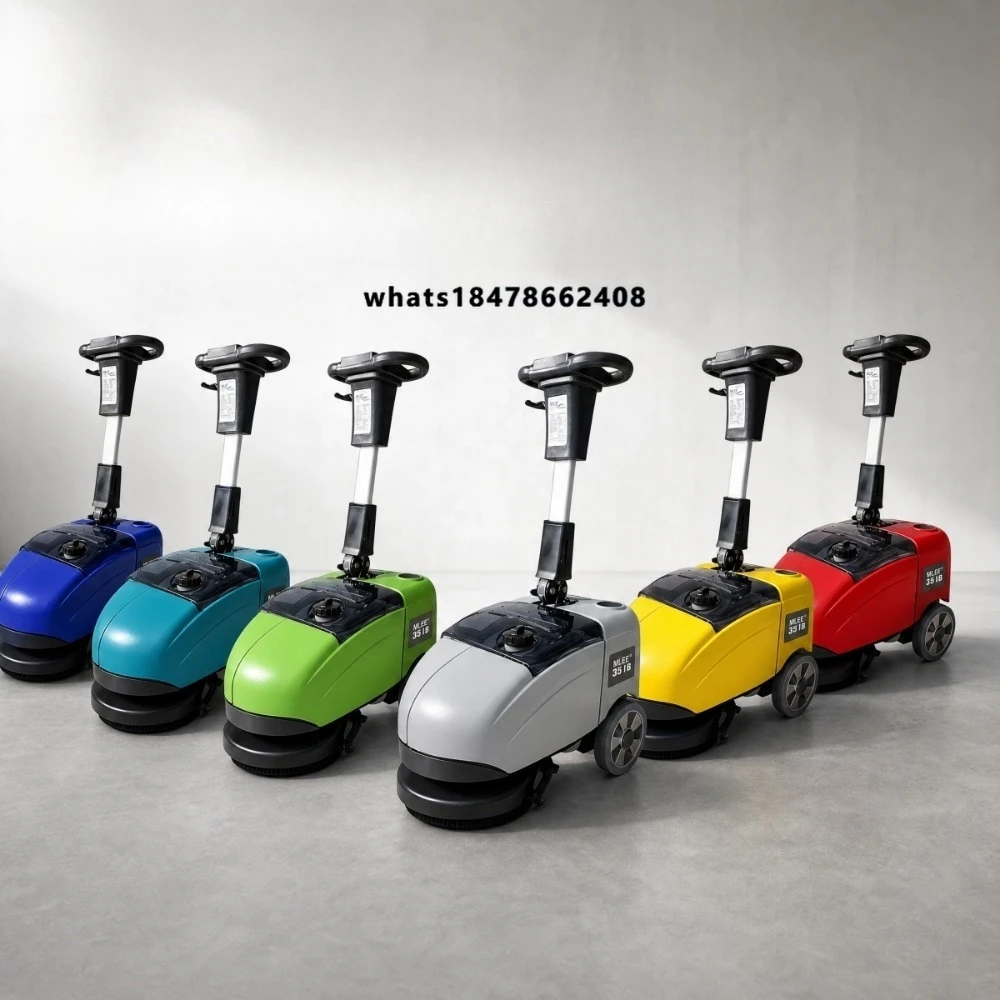 NEW MLEE-351B Walk-Behind Floor Sweeper  Machine Squeegee 180 Degree Reverse Small Cleaning Machine Floor