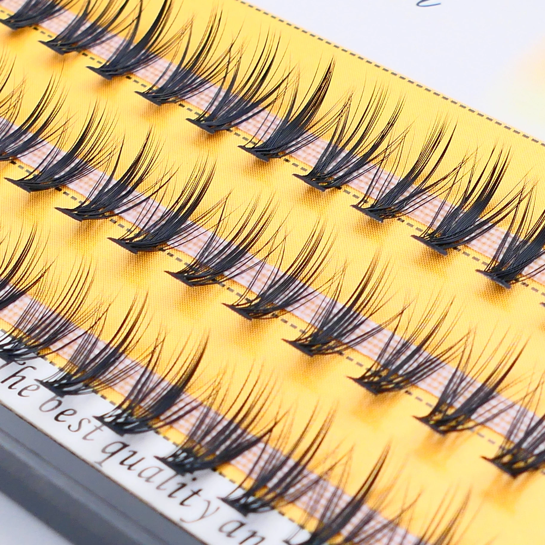 Individual Eyelash Extensions 60 Bundles/Box 0.07mm Natural Style Handmade Lash Bund Multiple Length Russian Volume