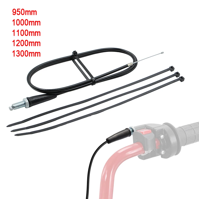 950mm/1000mm/1100mm/1200mm/1300mm Straight Head Throttle Oil Cable Line For Pit Dirt Motor Bike Motocross ATV Accessories