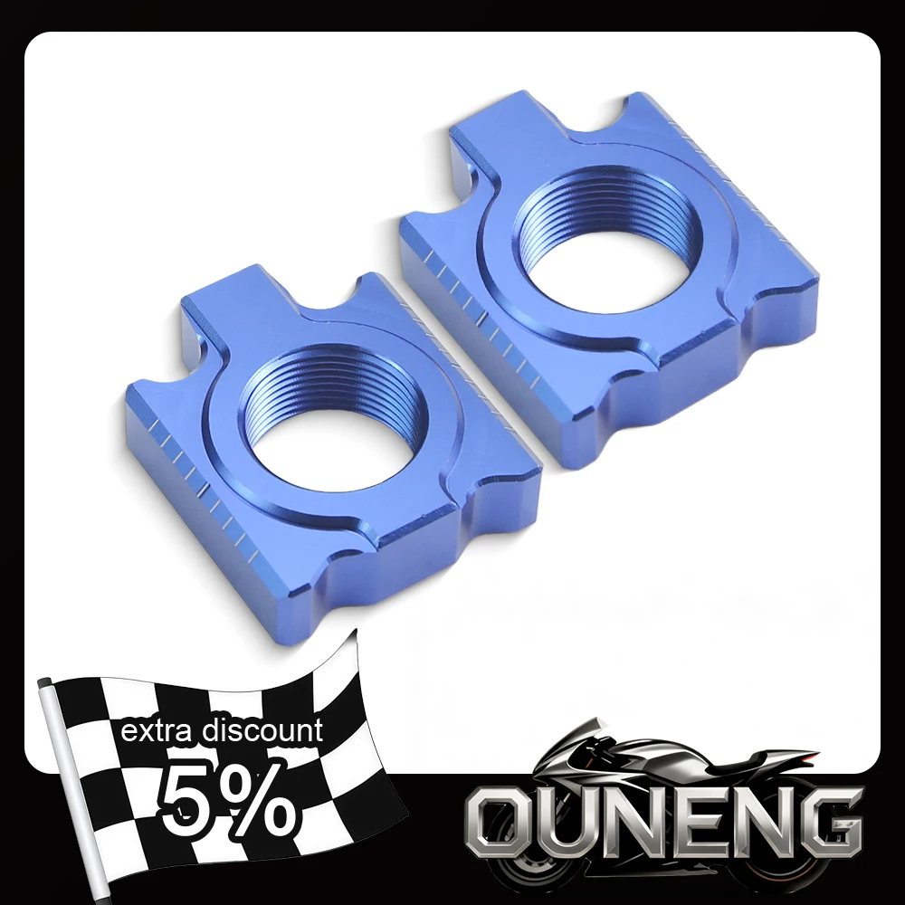 CNC Aluminum 25mm Rear Axle Chain Adjuster Blocks For KTM EXC 2013 2022 FC 2015 2023 Honda CRF Yamaha YZ Dirt Bike