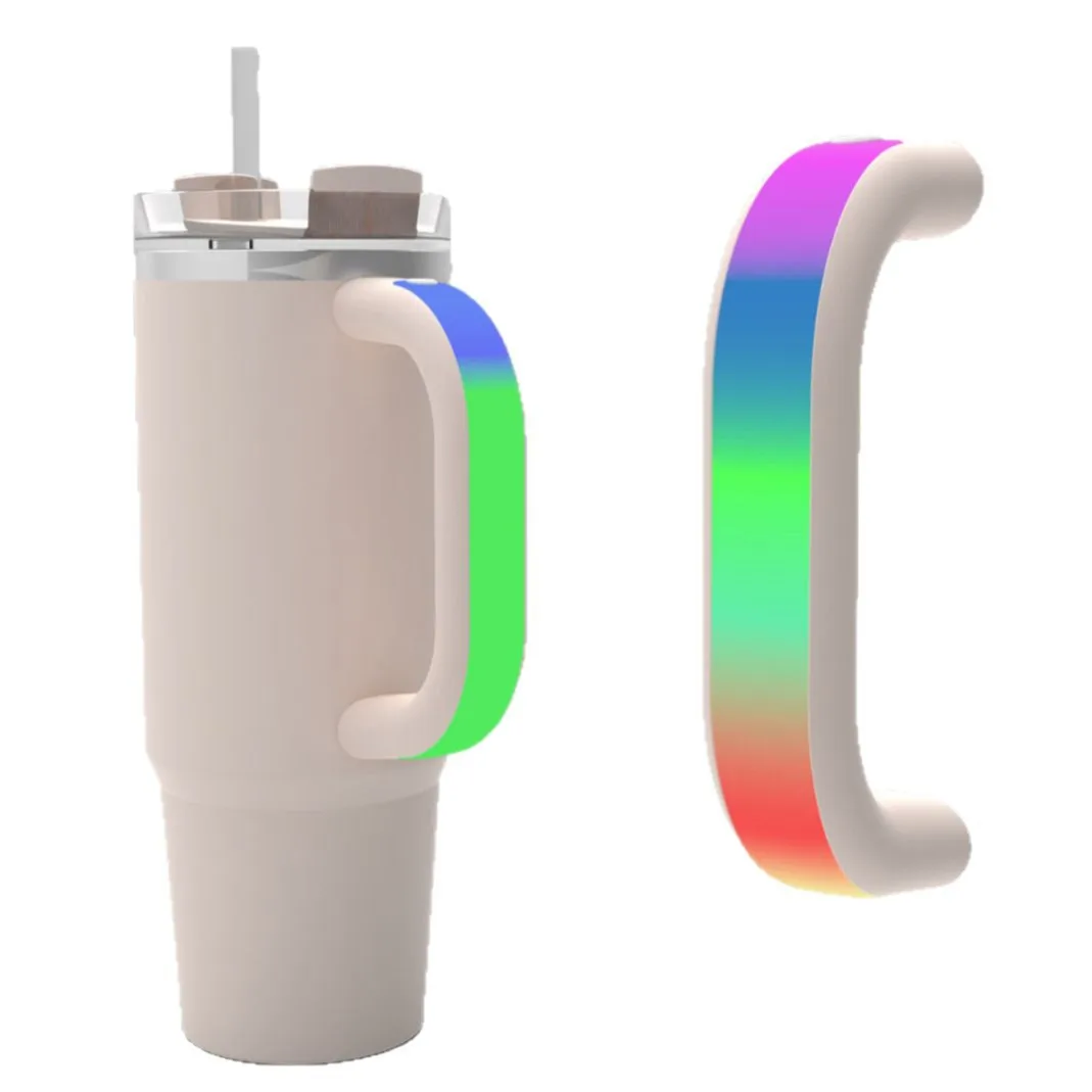1pcs Tumbler Handle For Stanley Cups  LED Luminous Handle Anti Skidding Water Bottle Handle Accessories N1F1