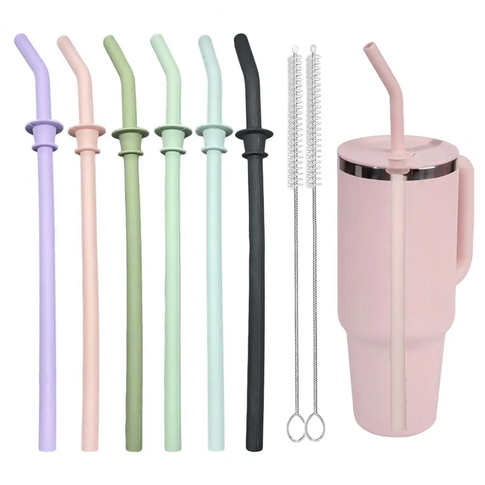 3Pcs Straw Replacement Set for Hydro Flask Tumbler Long Cleaning Brush BPA Free Food-Grade Straw for Hydroflask Travel Mug