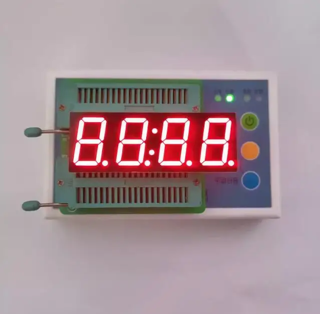 10PCS x 0.8 inche Red Light With Clock 12Pin/14Pin Common Cathode 4 Digital Tube LED Display Module 8402AS 8402BS