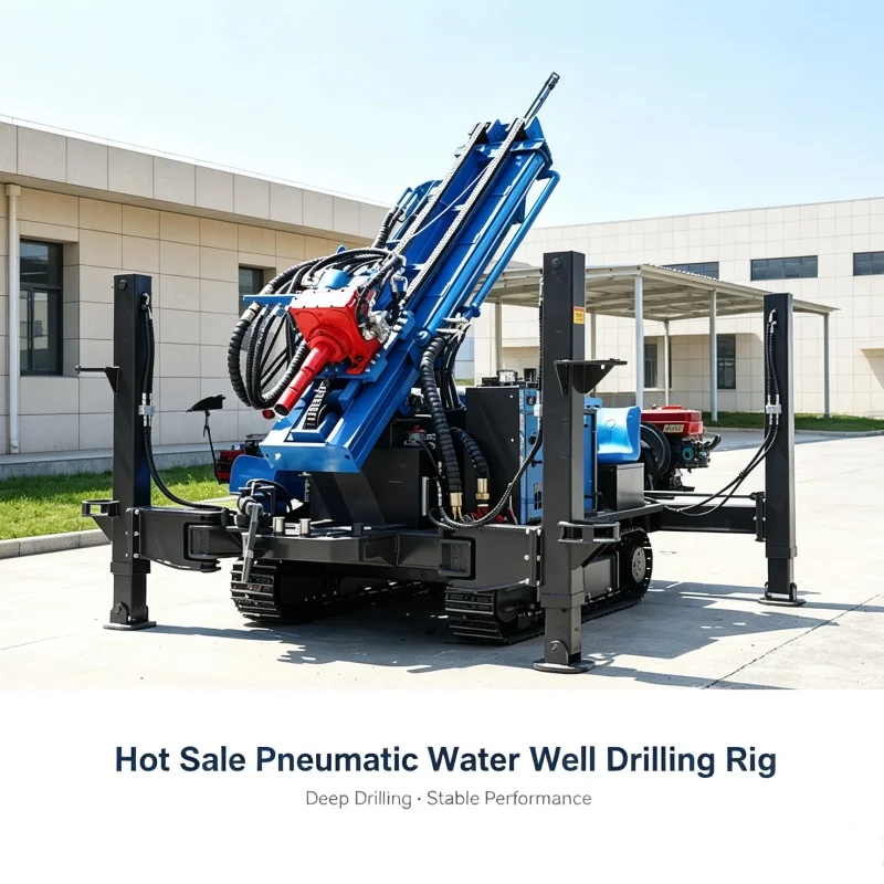 Customized Multi‑functional Crawler Agricultural Pneumatic Drilling Rig for Rural Deep Water Well Construction