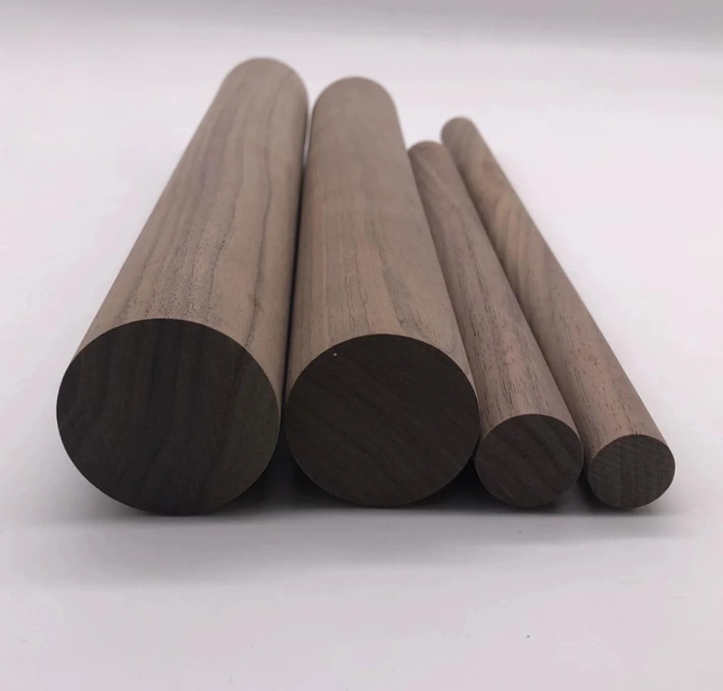 Diameter:4cm Length:30cm/ 40cm/50cm American Black Walnut Round Wood Stick Round wooden strip DIY Wood