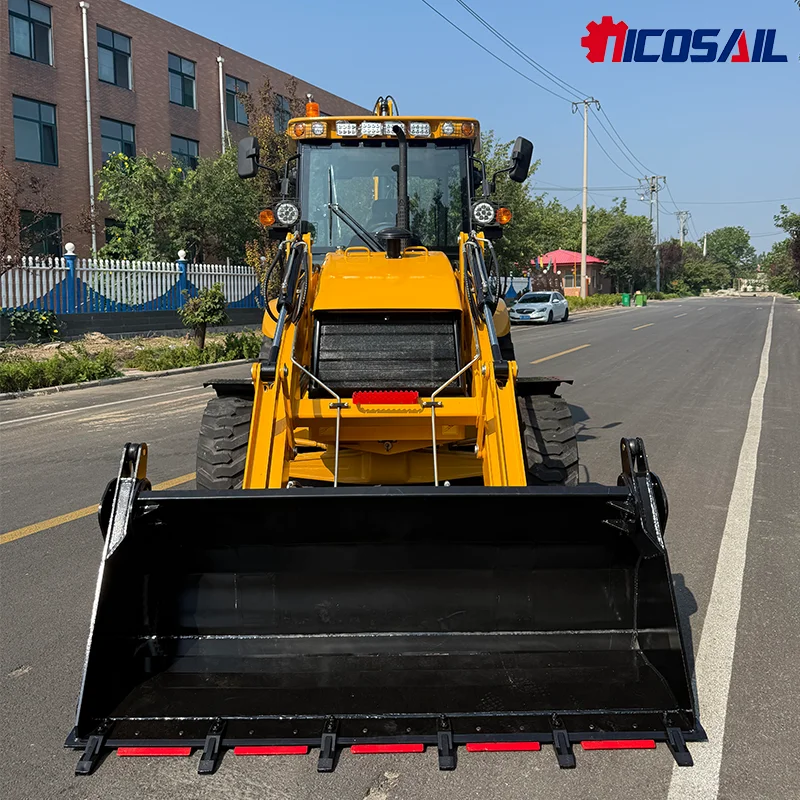 High Quality Backhoe Loader Freight Free Two End Busy Loader Equipped with 4 Drive Strong Power Efficient Work Efficiency