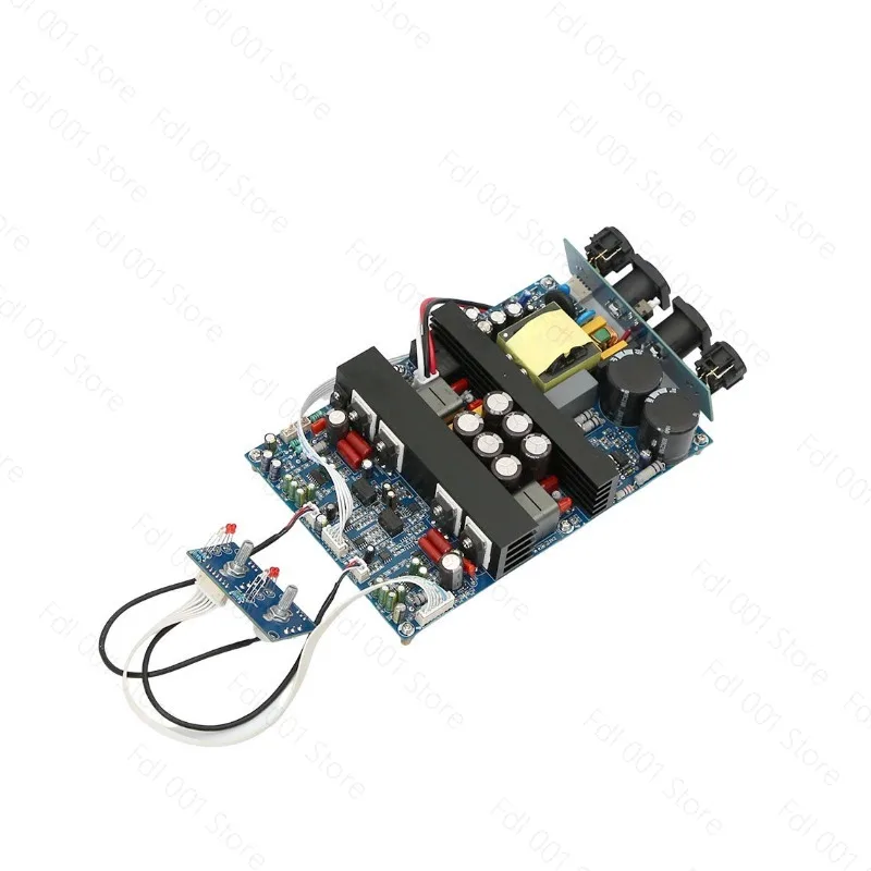 For IRS2092 high-power HIFI fever, two-channel digital class D power amplifier board 500W + 500W super LM3886