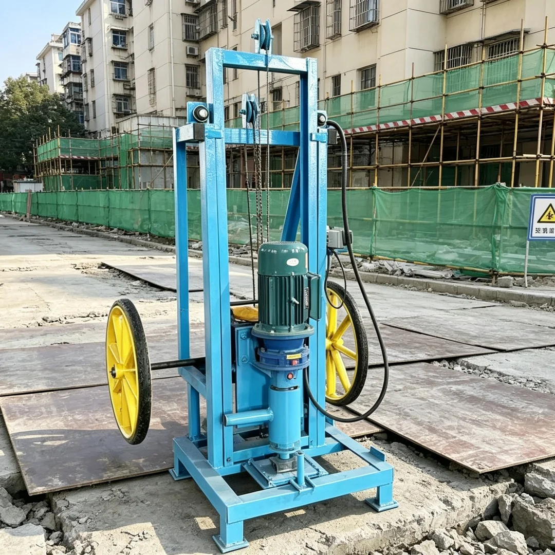 Customized High‑power Water Well Drilling Rig, Two‑wheel Water Well Drilling Machine, Farmland Irrigation Drilling Machine