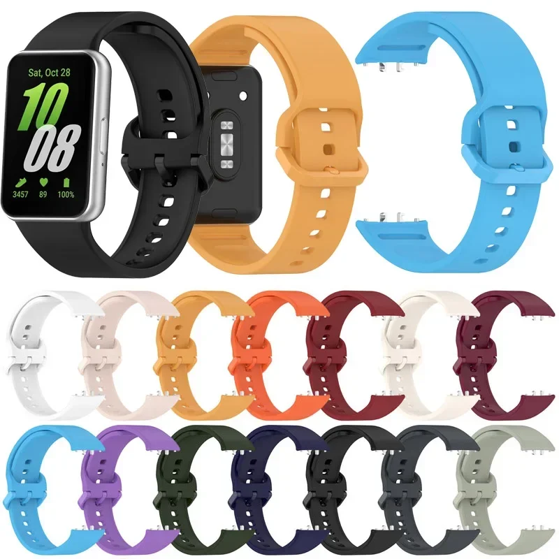 Sports Silicone Strap For Samsung Galaxy Fit3 SM-R390 Official Bracelet Replacement Wristband SmartWatch Band Accessories
