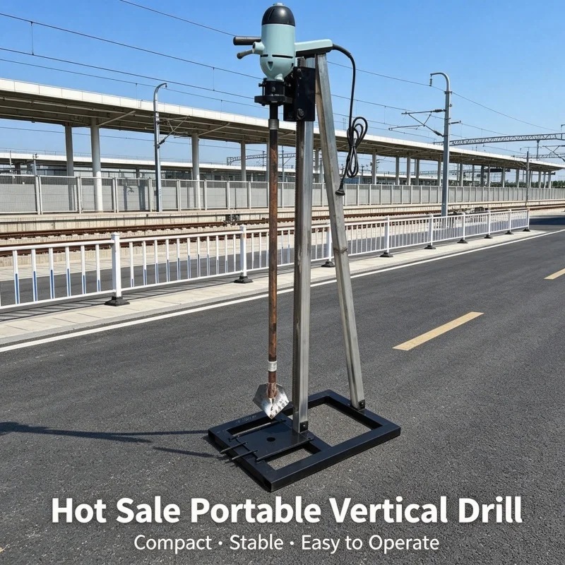 Customized Household Upright Stand Well Drilling Rig, Handheld Well Machine, Rural Family Shallow Well Drilling Equipment