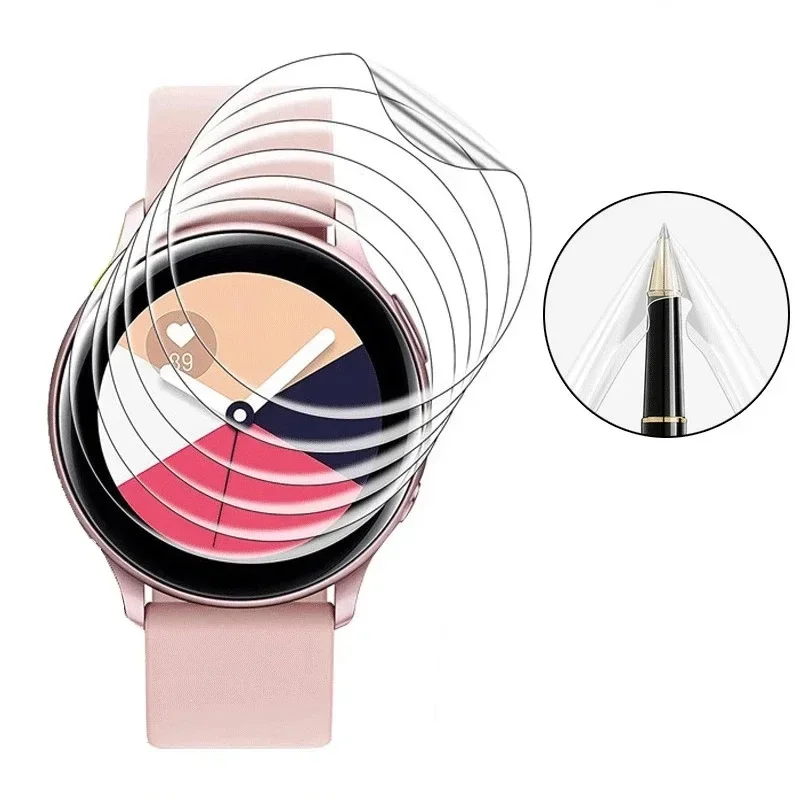 5Pcs Hydrogel Protective Film for Samsung Galaxy Watch 3 4 5 6 40mm 41mm 42mm 44mm 45mm 46mm Screen Protector Film