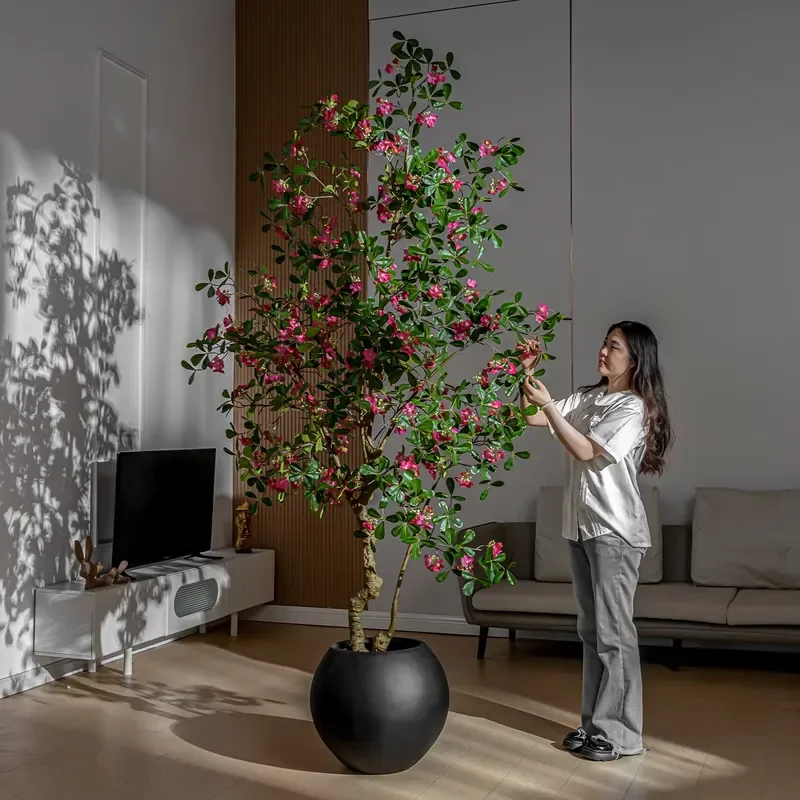 High Quality Artificial Banyan Tree Realistic Artificial Money Tree for Home Office Wedding Indoor Decorative Plant Supplier