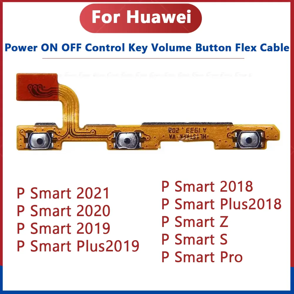 Power Volume Button For Huawei P Smart S Z Pro P Smart Plus 2018 2019 2020 2021 Side Power Volume Up Down Flex Cable Ribbon Part