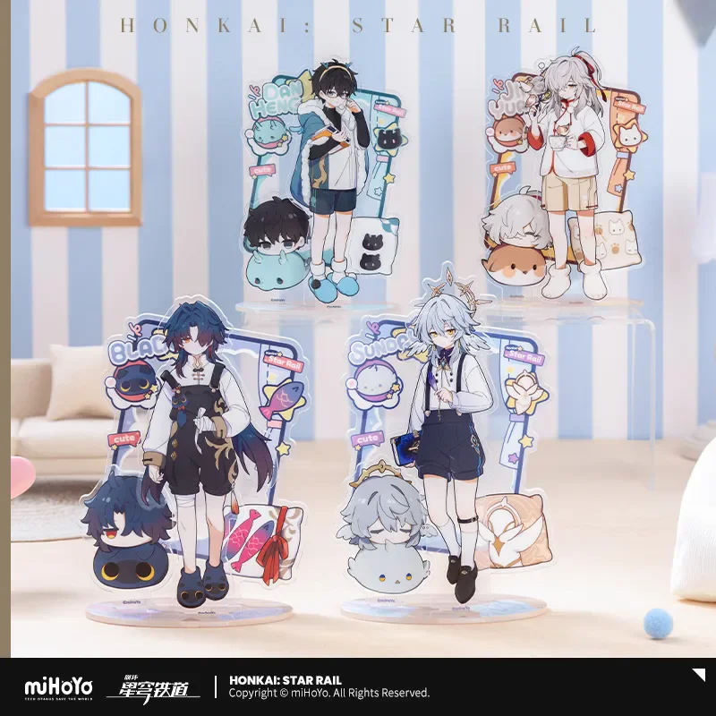 [Genuine] miHoYo Honkai Star Rail Male Dormitory Series Acrylic Plaque Jing Yuan Dan Heng Sunday Anime Bracket Cosplay Xmas Gift
