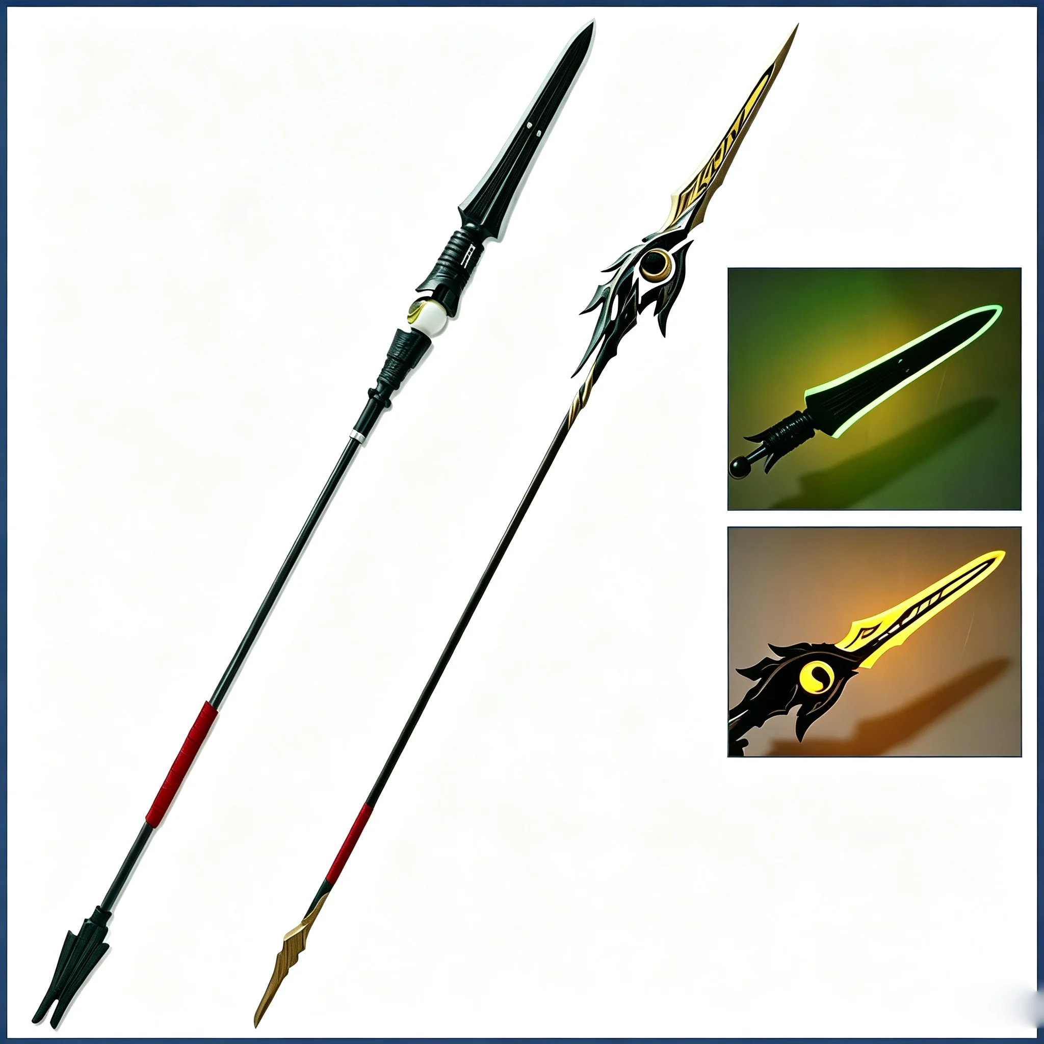 Dan Heng Cos Luminous Spear Weapons Game Honkai Star Rail Cosplay Prop For Halloween Christmas Fancy Party Costume Accessories
