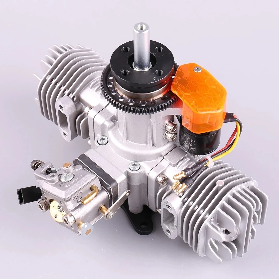 EPHIL XG-40cc-T PRO Model Engine Hot Head Electric Start Opposed Twin Cylinder Fixed Wing