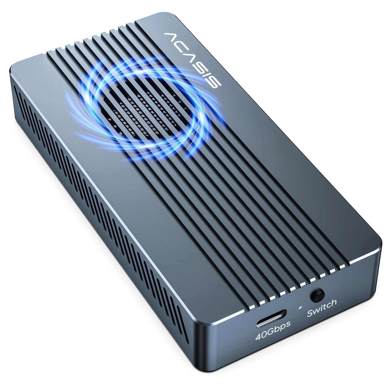 Acasis USB4 Docking 40gbps M.2 Nvme Cooling Fan Thunderbolt Enclosure Compatible with USB4.0 3.2 3.1 3.0 2.0Aluminum Fashion Box