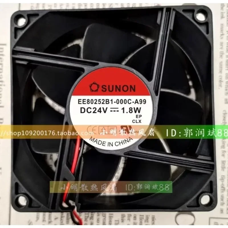 New Cooler Fan For TAJUN EE80252B1-000C-A99 DC24V 1.8W 8CM 8025 DC Cooling Fan 80*80*25MM