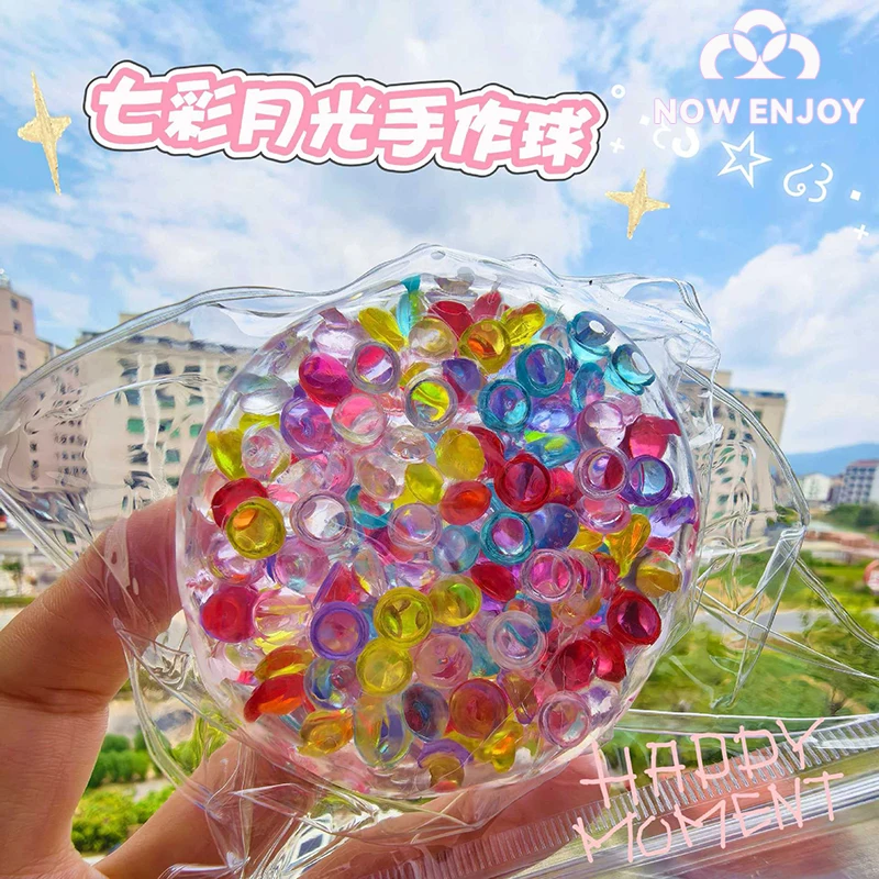NOW ENJOY 1PC Squishy Balls Ice Beads Stress Relief Toy Super Soft Sensory Fidget Toys For Kids Adults Anxiety Relaxation