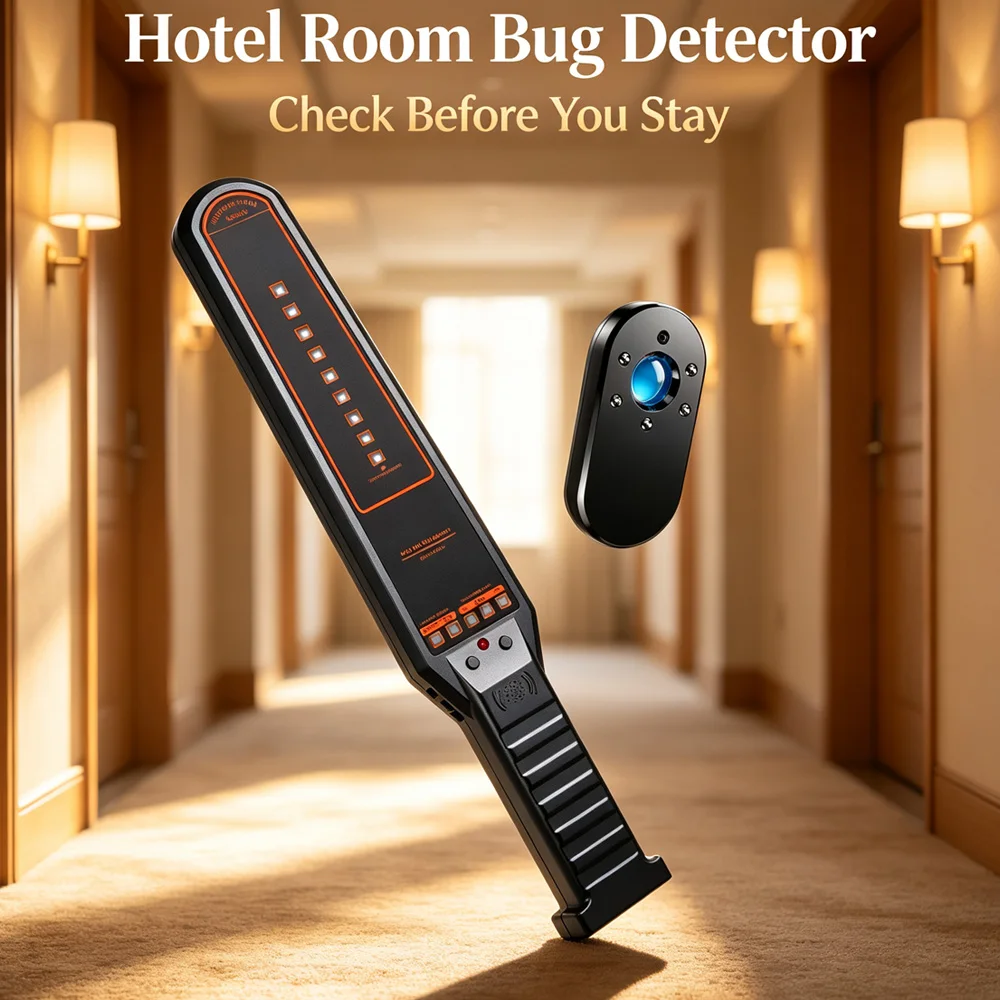 Anti Spy Detector Hidden Camera Locator RF Signal Scanner GPS Tracker Detector Anti Surveillance Device For Hotel Car Office