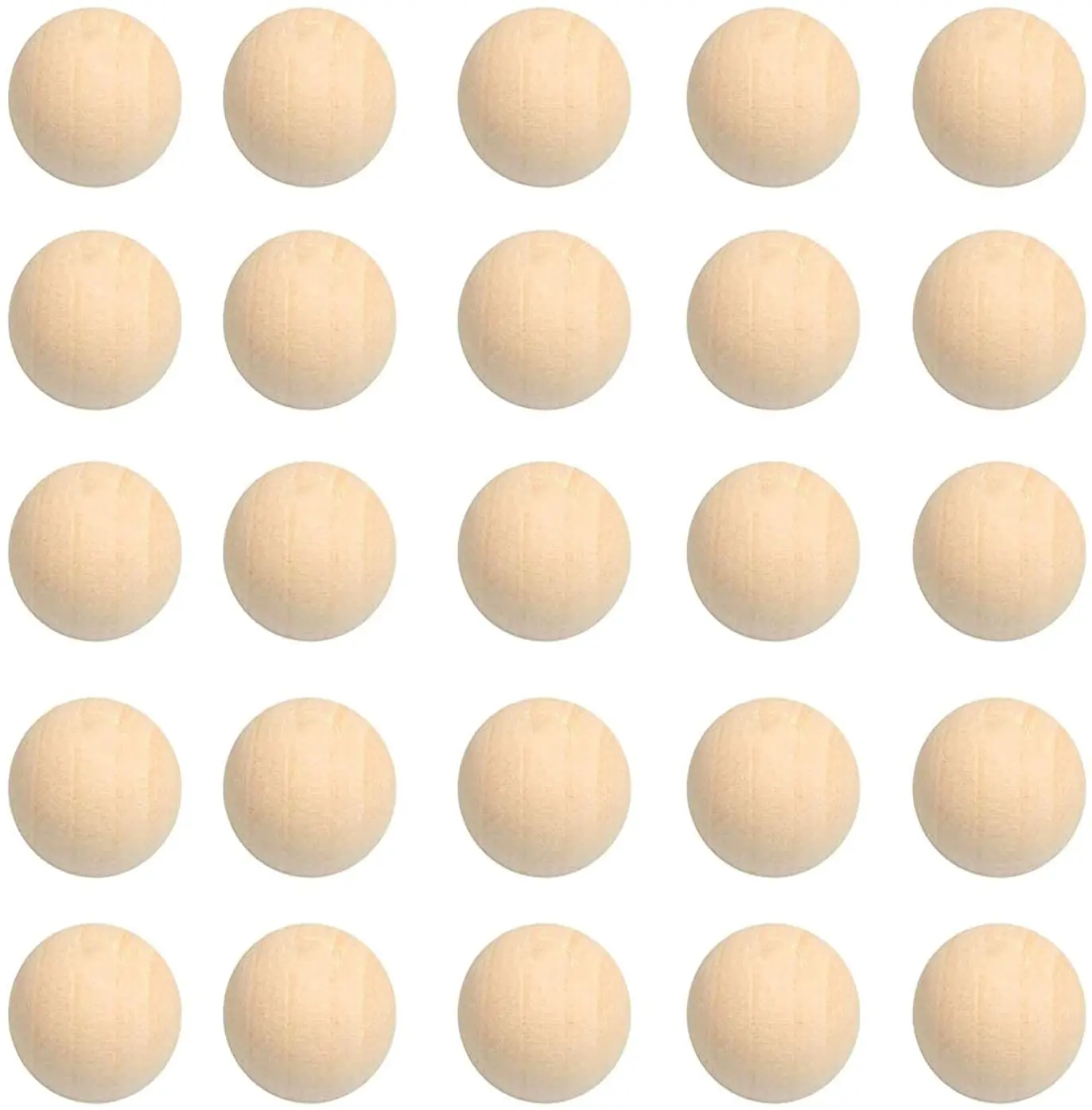15/20/25/30/35/40mm Hardwood Balls Natural Unfinished Round Wooden Ball for Balls Crafts and DIY Projects 1-20pcs